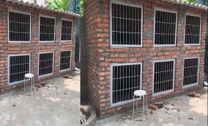 Lí do chọn xây chuồng gà chọi bằng gạch?